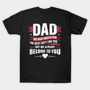 Dad from Kids Daughter or Son for Dad birthday fathers day 2024 T-Shirt